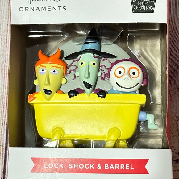 Hallmark Disney Nightmare Before Christmas Lock, Shock, and Barrel Ornament NEW - Picture 4 of 4
